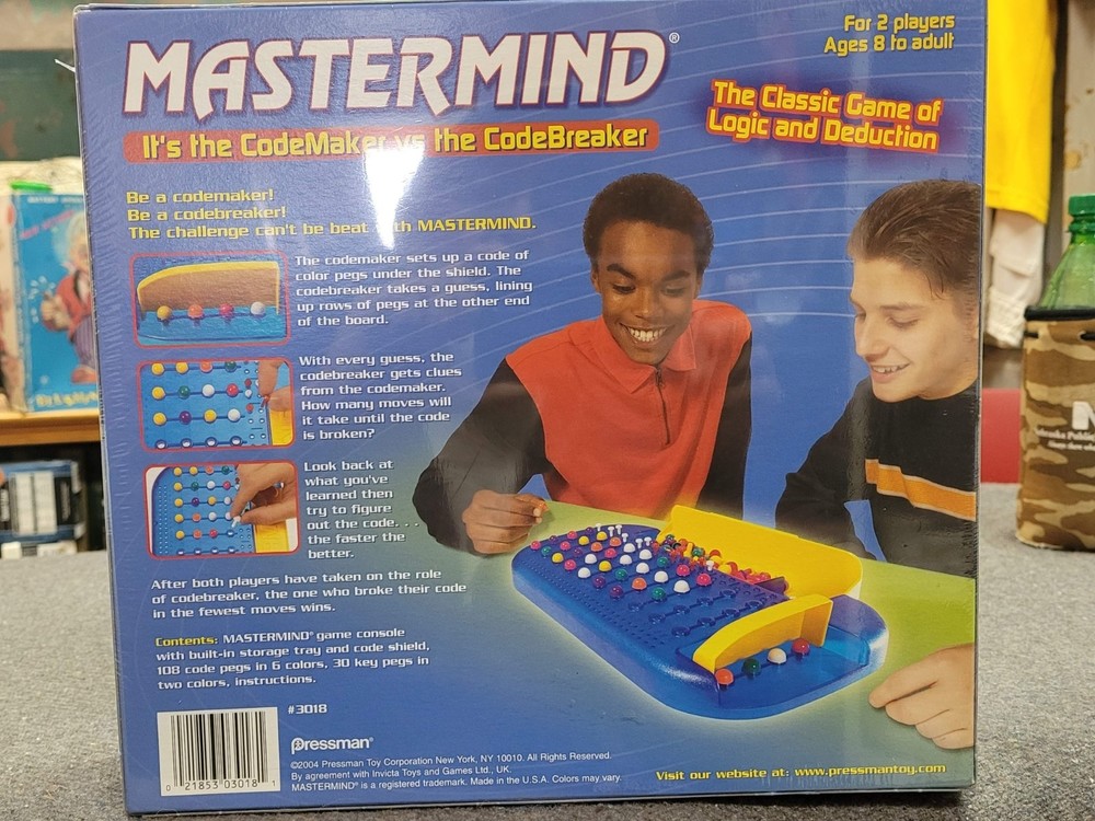 MASTERMIND Board Game by Pressman code maker vs code breaker New Sealed. - Picture 4 of 6